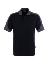 zweifarbige Polo T-shirt - Schwarz - Grau